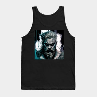 Fierce Celtic Warrior Illustration Tank Top